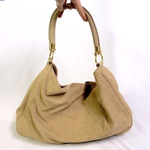 NWOT Snakeskin Boho Hobo Bag Casual Carryall Purse